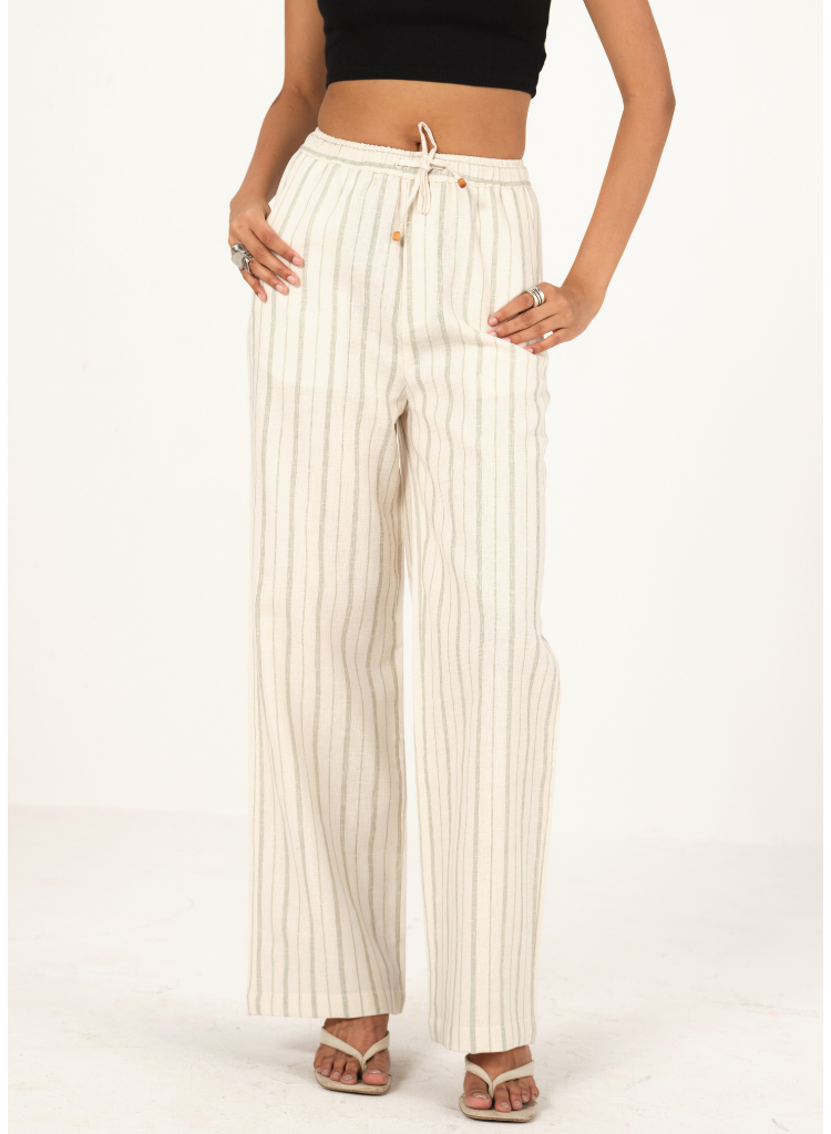 Striped Drawstring Pants