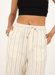 Striped Drawstring Pants
