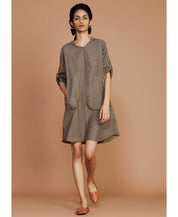 Striped Hooded Dress