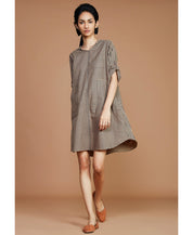 Striped Hooded Dress