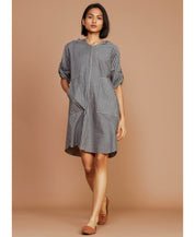 Striped Hooded Dress