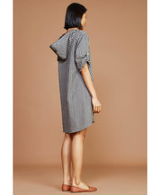 Striped Hooded Dress