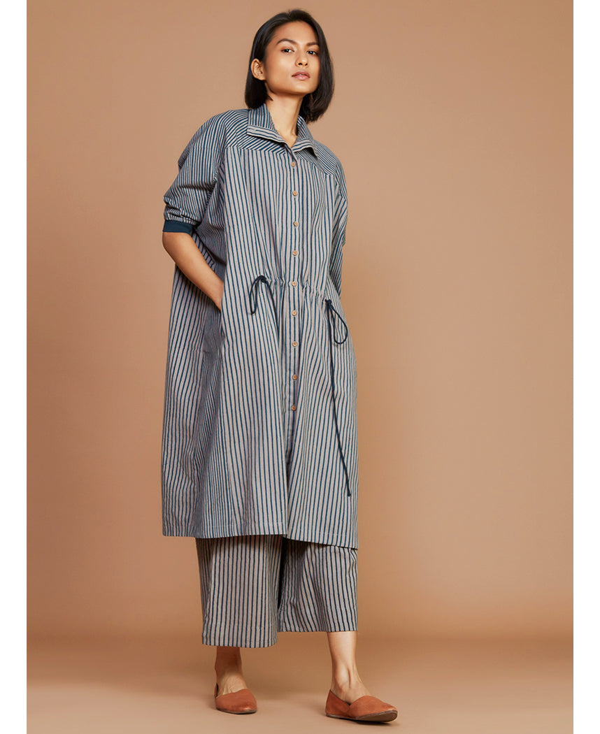Striped Kaftan Dress
