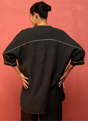 Sumire Curved Hem Top