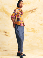 Sunflare Cropped Shirt Set