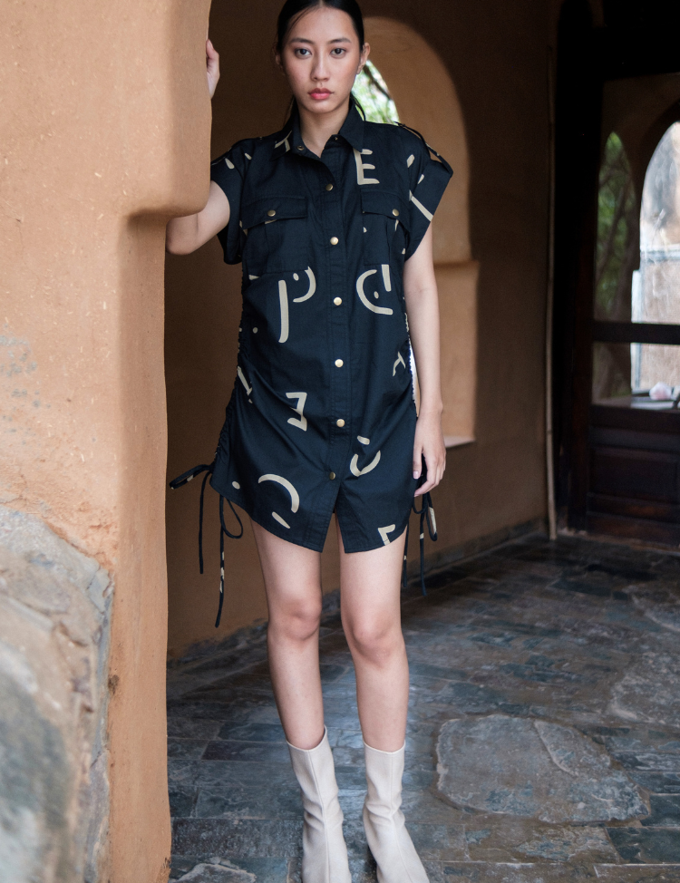 Sunrise Gather Line Dress