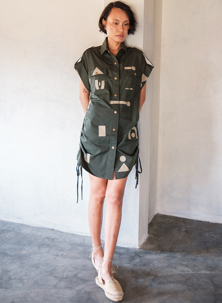 Sunrise Gather Triangle Dress