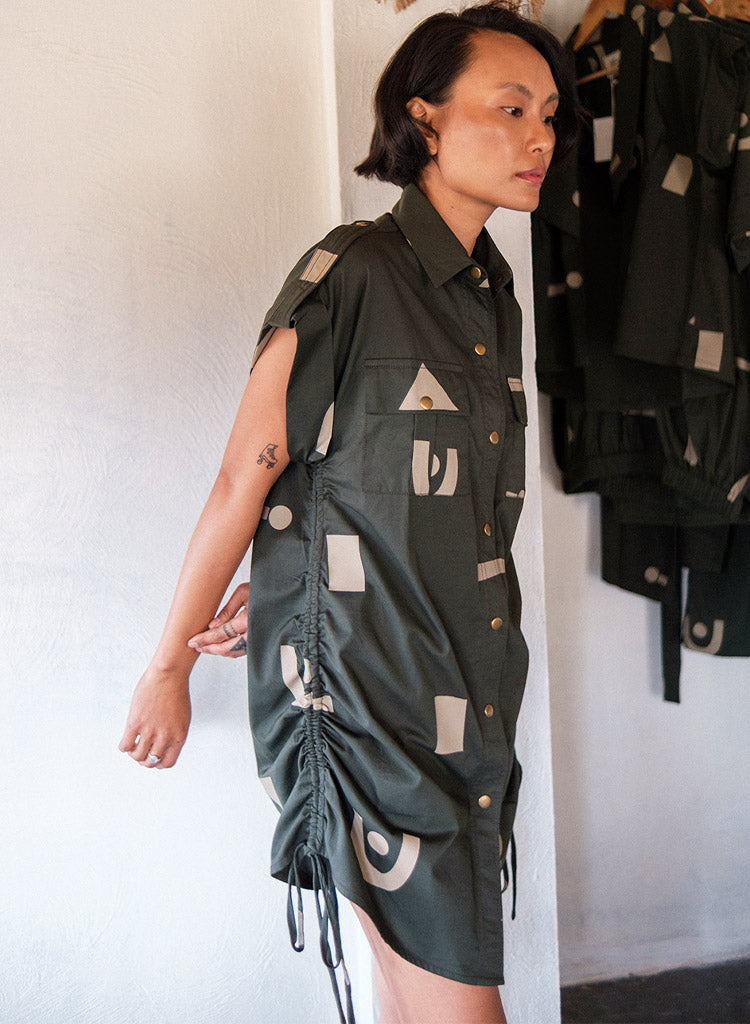 Sunrise Gather Triangle Dress