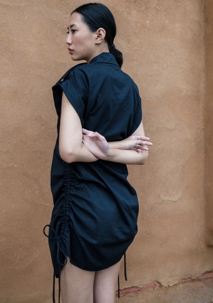 Sunrise Gather Shirt Dress