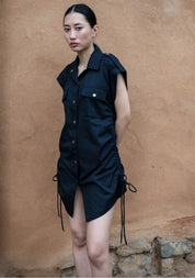 Sunrise Gather Shirt Dress