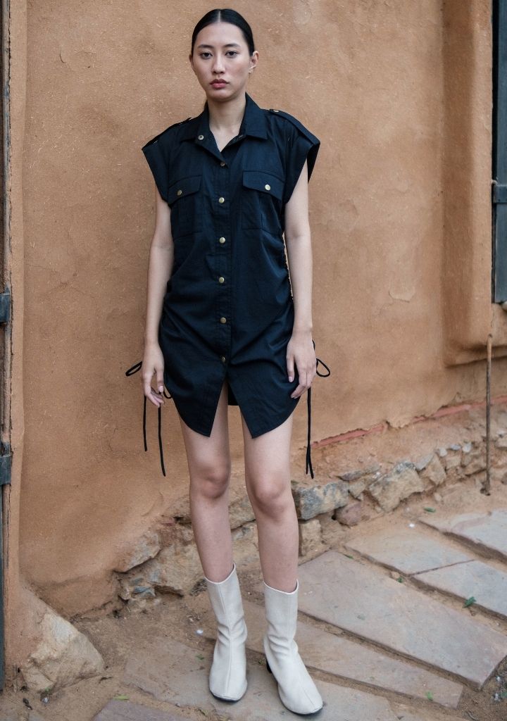 Sunrise Gather Shirt Dress