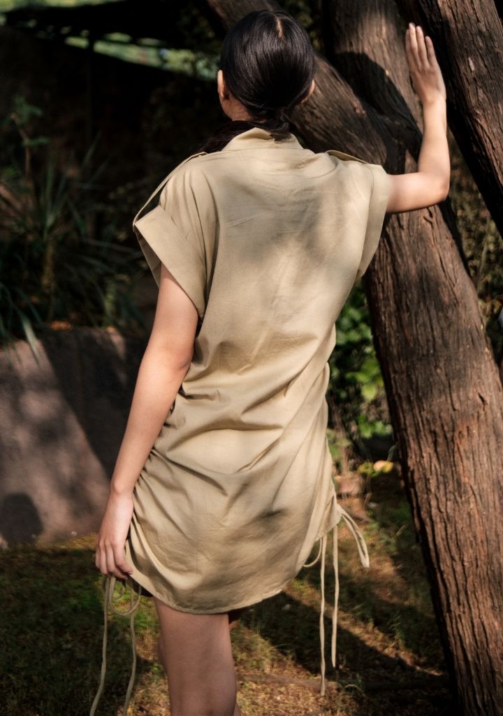 Sunrise Gather Shirt Dress