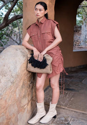 Sunrise Gather Shirt Dress