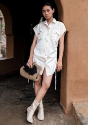 Sunrise Gather Shirt Dress