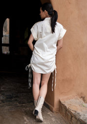 Sunrise Gather Shirt Dress