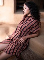 Sunrise Gather Stripe Dress