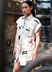 Sunrise Gather Triangle Dress