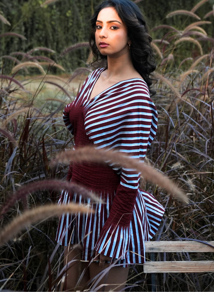 Sunset Pleated Dress