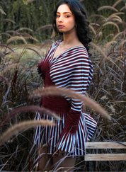 Sunset Pleated Dress