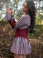 Sunset Pleated Dress