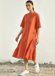 Sunset Side Gather Dress