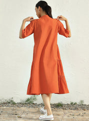 Sunset Side Gather Dress