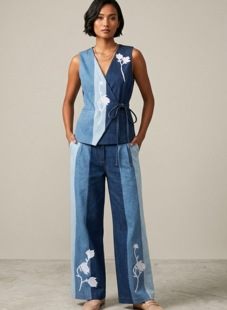 Sylvia Panelled Waistcoat