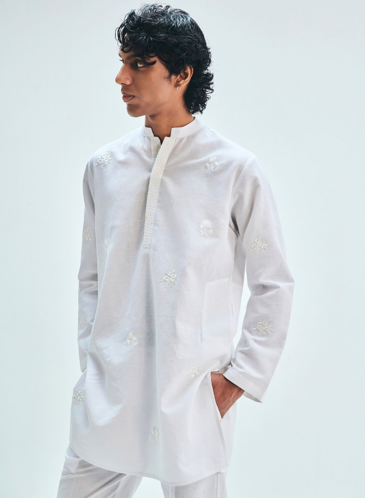 Taj Band Collar Kurta
