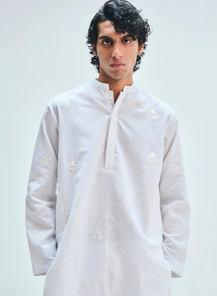 Taj Band Collar Kurta