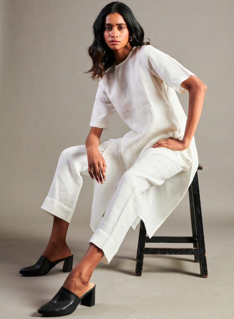 Taj Half Sleeve Kurta Set
