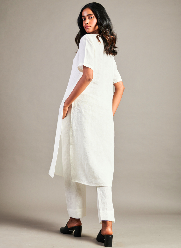 Taj Half Sleeve Kurta Set