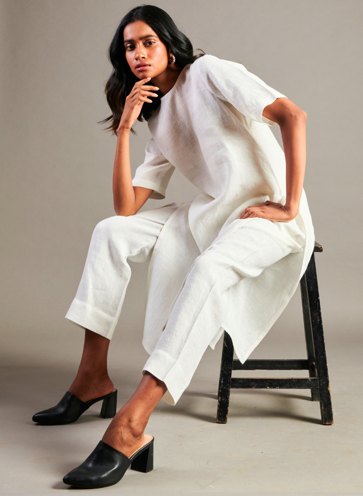 Taj Half Sleeve Kurta Set