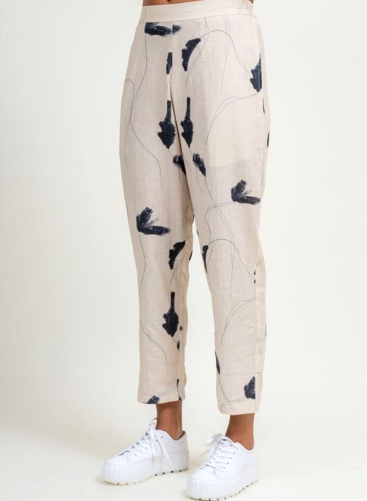Tapered Printed Pants