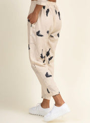 Tapered Printed Pants