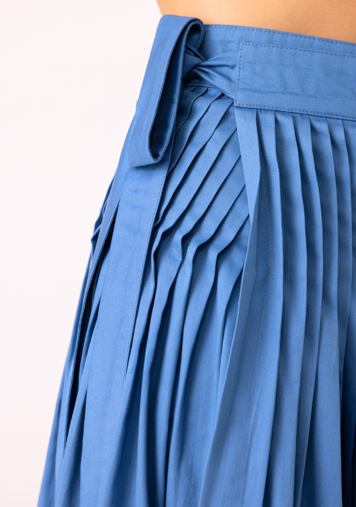Tereza Pleated Wrap Skirt