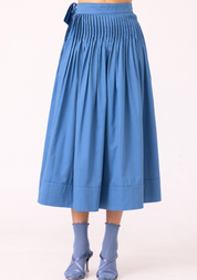 Tereza Pleated Wrap Skirt