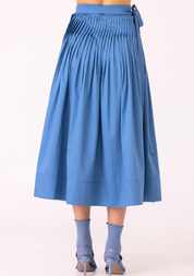 Tereza Pleated Wrap Skirt