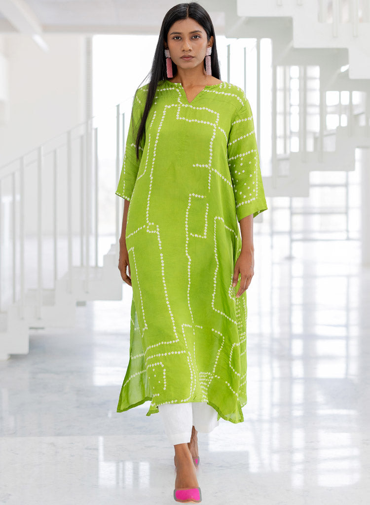 Terra Bandhej Kurta Set