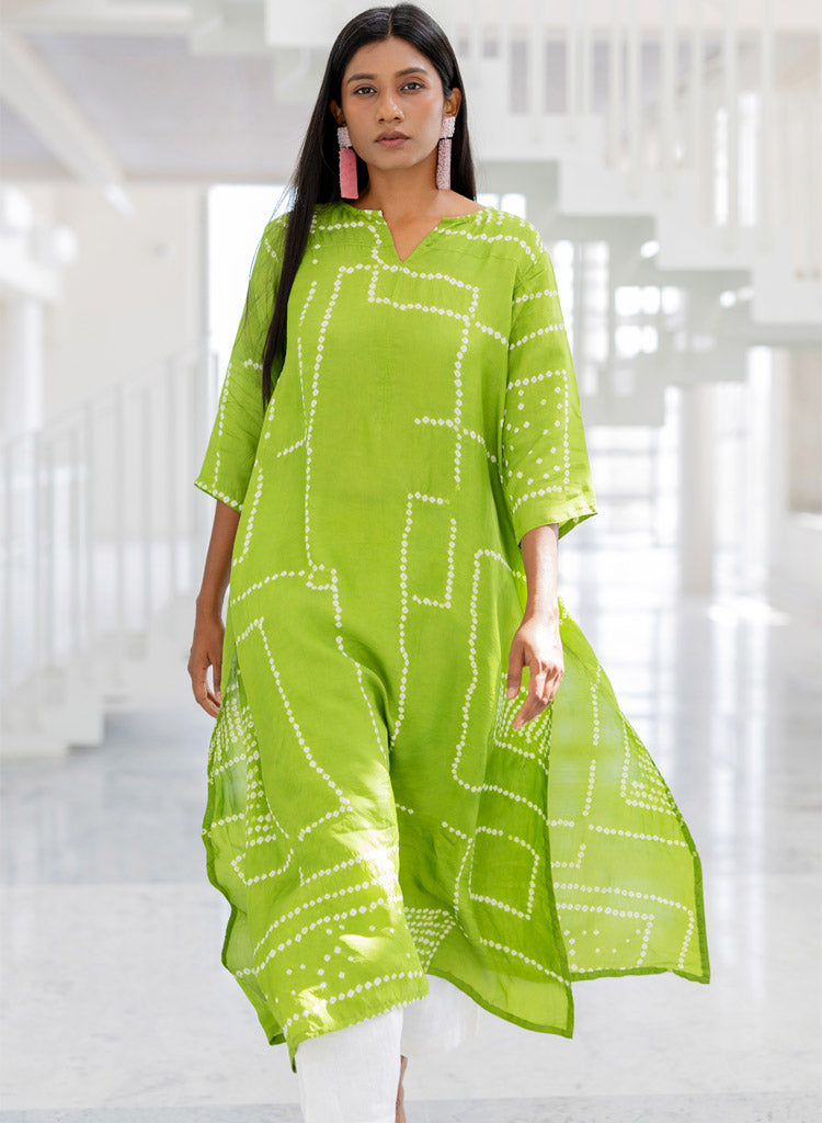 Terra Bandhej Kurta Set