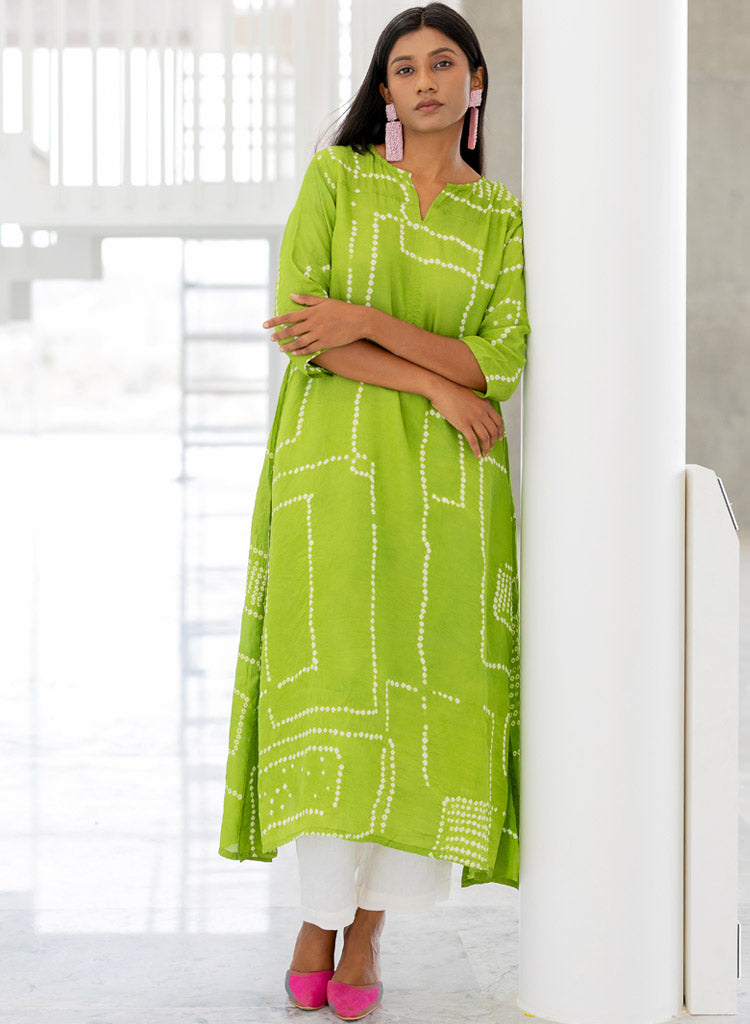 Terra Bandhej Kurta Set