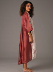 Textured Gather Collar Dress