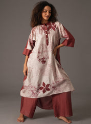 Textured Gather Dress Set