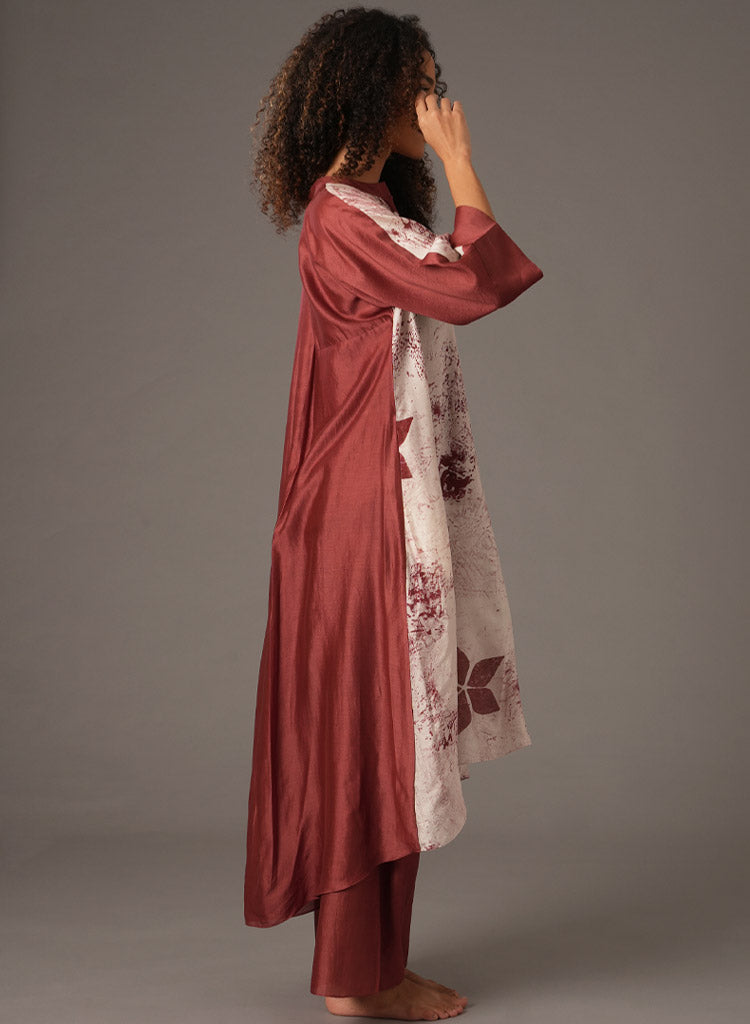 Textured Gather Dress Set