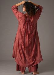 Textured Gather Dress Set