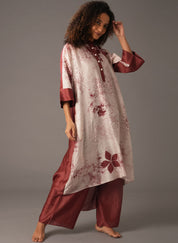 Textured Gather Dress Set