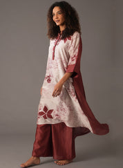 Textured Gather Dress Set