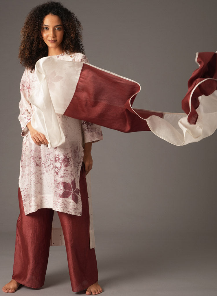 Textured Dress Scarf Set