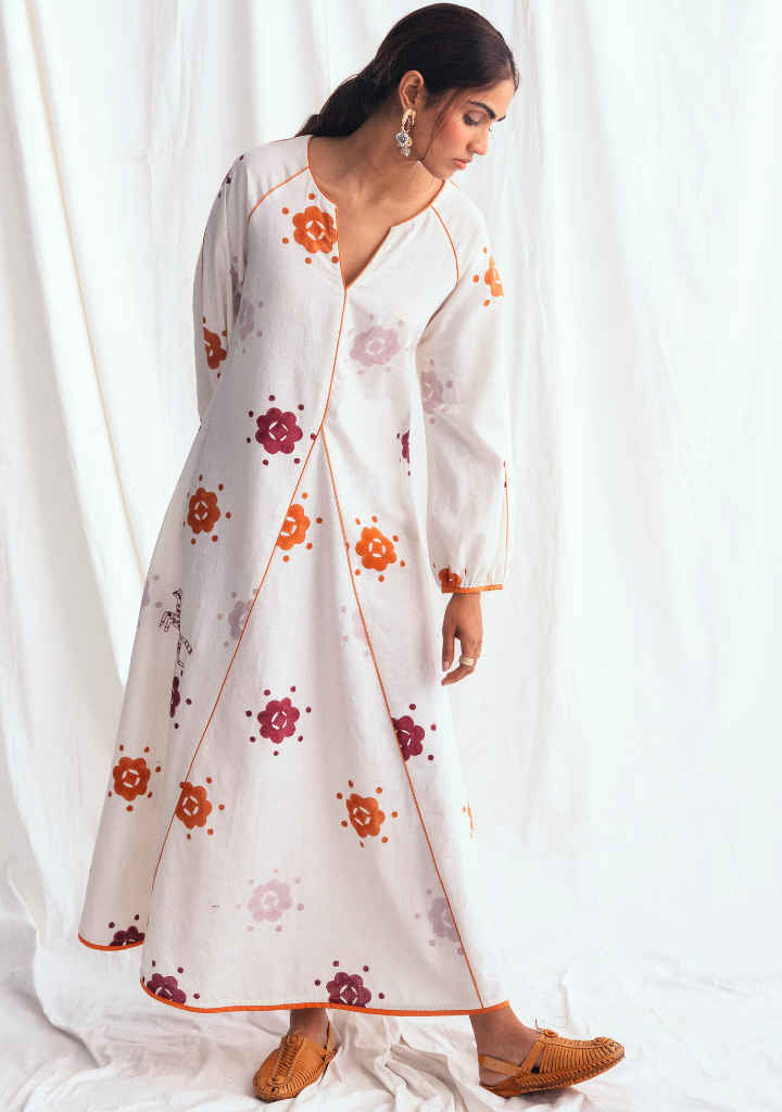 Thandai Peasant Dress