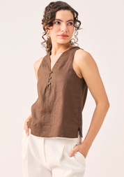 The Button Neck Top