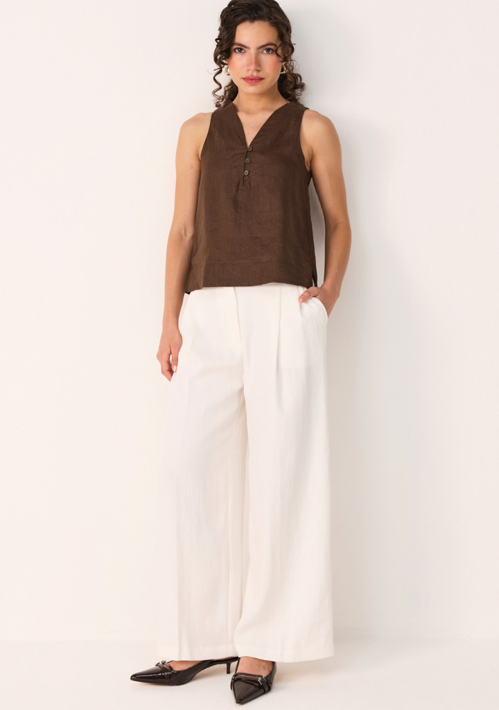 The Button Neck Top